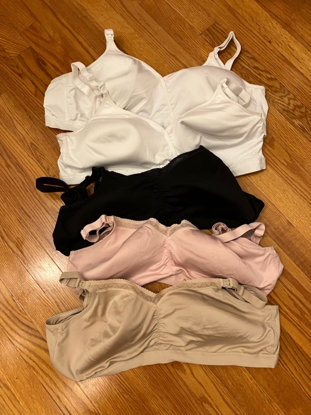 5 pack nursing bras